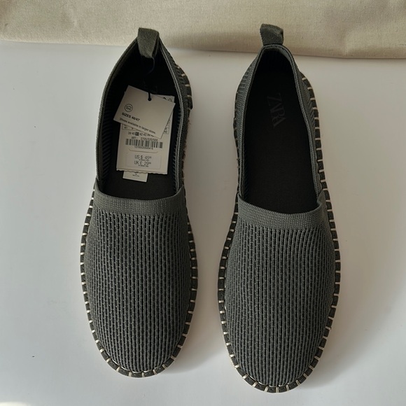 Zara  Men’s Green Espadrilles Size 8 main image 12